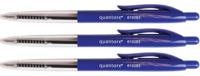 50x Quantore balpen drukknop blauw medium