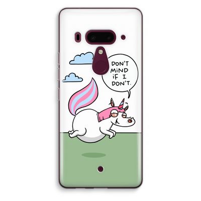 Unicorn: HTC U12+ Transparant Hoesje