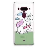 Unicorn: HTC U12+ Transparant Hoesje