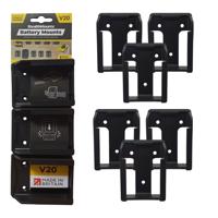 Stealthmounts Batterijhouders voor Stanley V20 | Zwart | 6 stuks - BM-ST20-BLK-6 Stealthmounts Batterijhouders voor Stanley V20 | Zwart | 6 stuks - BM-ST20-BLK-6