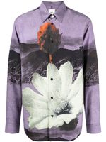 OAMC chemise boutonnée à imprimé graphique - Violet