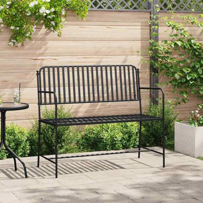 Tuinbank Zwart 104 x 54 x 93cm Staal