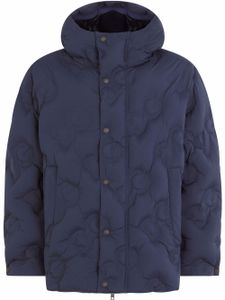 Dolce & Gabbana manteau matelassé à logo - Bleu