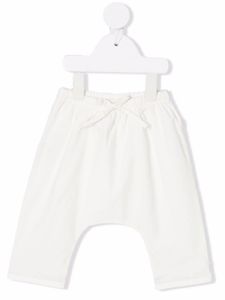 TEDDY & MINOU pantalon à lien de resserrage - Blanc