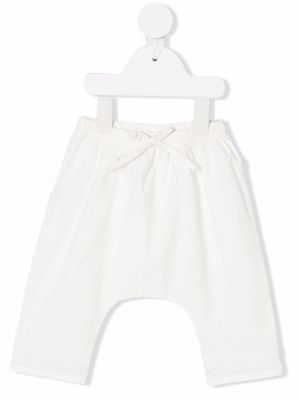 TEDDY & MINOU pantalon à lien de resserrage - Blanc