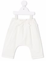 TEDDY & MINOU pantalon à lien de resserrage - Blanc