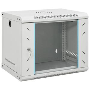 VidaXL Netwerkkast wandgemonteerd 9u 19" ip20 53x40x45 cm
