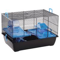 FLAMINGO FLAMINGO Hamsterkooi Jaro 2 50,5x33x32,5 cm zwart en blauw