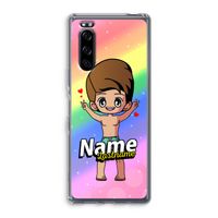 Chibi Maker man: Sony Xperia 5 Transparant Hoesje