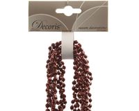 Kralenketting plastic diamant 270cm ossenbloed - Ksd