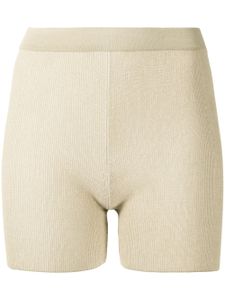Jacquemus short Arancia en maille nervurée - Tons neutres