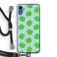 Groene blaadjes: Honor Play 8A Transparant Hoesje met koord