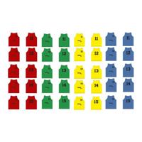 SET 5 TRAINING VEST SOFTEE NUMBERED from 11 to 15
