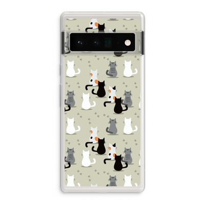 Katten: Google Pixel 6 Pro Transparant Hoesje