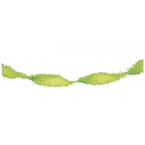 Crepe Papier Slinger Lime Groen - 24 meter
