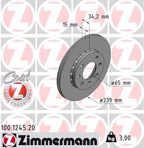 Remschijf Coat Z 100124520