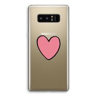 Hartje: Samsung Galaxy Note 8 Transparant Hoesje