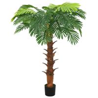 VidaXL Kunstplant met pot cycaspalm 160 cm groen