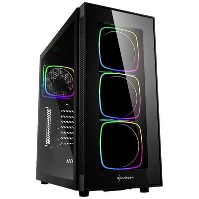 Sharkoon TG6 RGB Midi-tower PC-behuizing Zwart