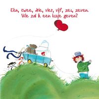 Wenskaart - Om te zoenen, een, twee, drie (Set van 6)