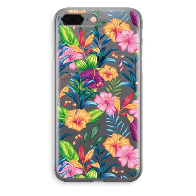 Tropisch 2: iPhone 8 Plus Transparant Hoesje
