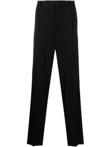 Botter pantalon droit plissé en laine - Noir