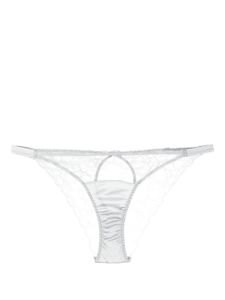 Fleur Of England culotte Sigrid Ouvert en dentelle - Gris