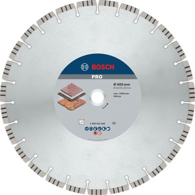 Bosch Accessoires Diamantdoorslijpschijf Best for Stone 400 x 20,00+25,40 x 3,2 x 12 mm 1st - 2608602649