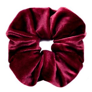 scrunchie Velvet Port red