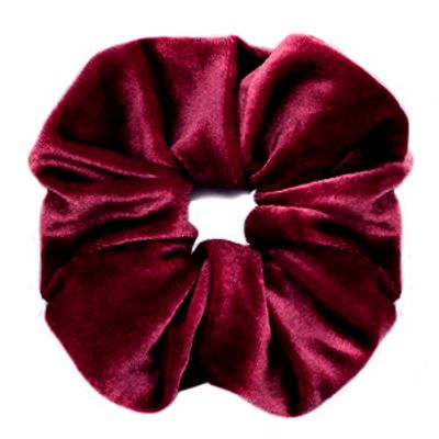 scrunchie Velvet Port red
