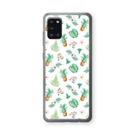 Ananas bladeren: Samsung Galaxy A31 Transparant Hoesje