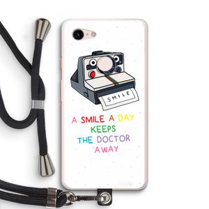 Smile: Pixel 3 XL Transparant Hoesje met koord