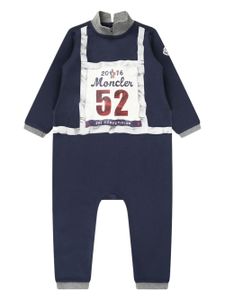 Moncler Enfant Ski Competition cotton romper - Bleu