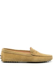 Tod's mocassins en daim - Vert