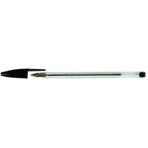 100x Bic Cristal balpen zwart medium