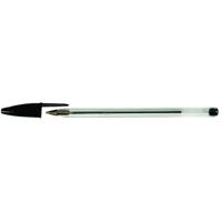 100x Bic Cristal balpen zwart medium