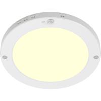 LED Plafondlamp met Bewegingssensor + Dag en Nacht Sensor - Brinton Noctis - 20W 1800lm - Warm Wit 3000K - Opbouw/Inbouw - Wit Rond