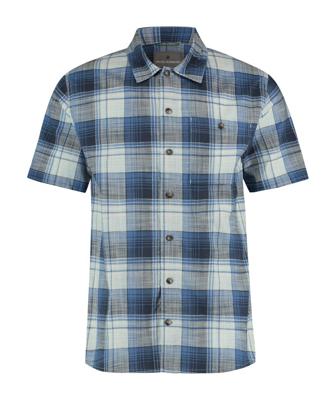 Royal Robbins Redwood Plaid S/S Shirt Heren Chicory Blue Pismo Pld XXL