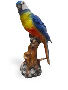 Les-Ottomans grande sculpture en porcelaine Parrot - Multicolore