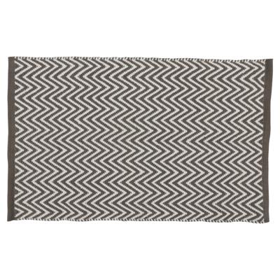 Differnz Devon badmat 100% katoen Grijs wit 50 x 80 cm