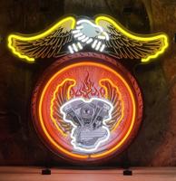 Motorcycle Eagle (Echte) Neon Verlichting 76 x 60 cm