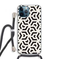 Crazy pattern: iPhone 12 Pro Transparant Hoesje met koord