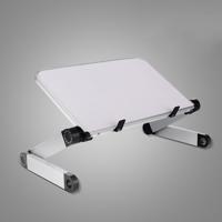 Universele 360 graden afstelling vouwen aluminiumlegering laptop standaard (wit)