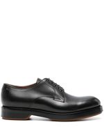 Zegna derbies en cuir verni à lacets - Noir