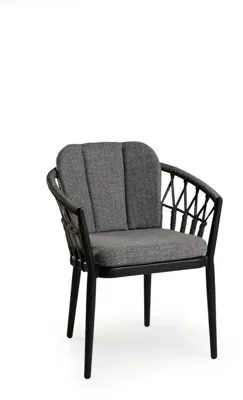 Tierra Outdoor dining tuinstoel santa fe charcoal