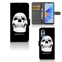 Telefoonhoesje met Naam OPPO A17 Skull Eyes - thumbnail