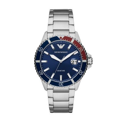 Armani Bandschakels AR11339 - Staal - (2 stuks)