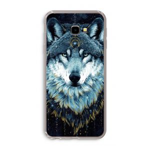 Darkness Wolf: Samsung Galaxy J4 Plus Transparant Hoesje