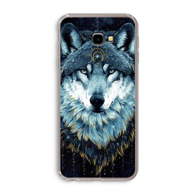 Darkness Wolf: Samsung Galaxy J4 Plus Transparant Hoesje