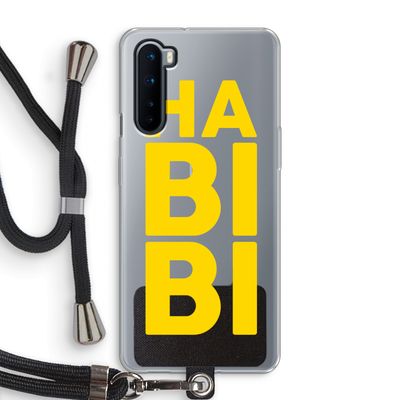 Habibi Majorelle : OnePlus Nord Transparant Hoesje met koord